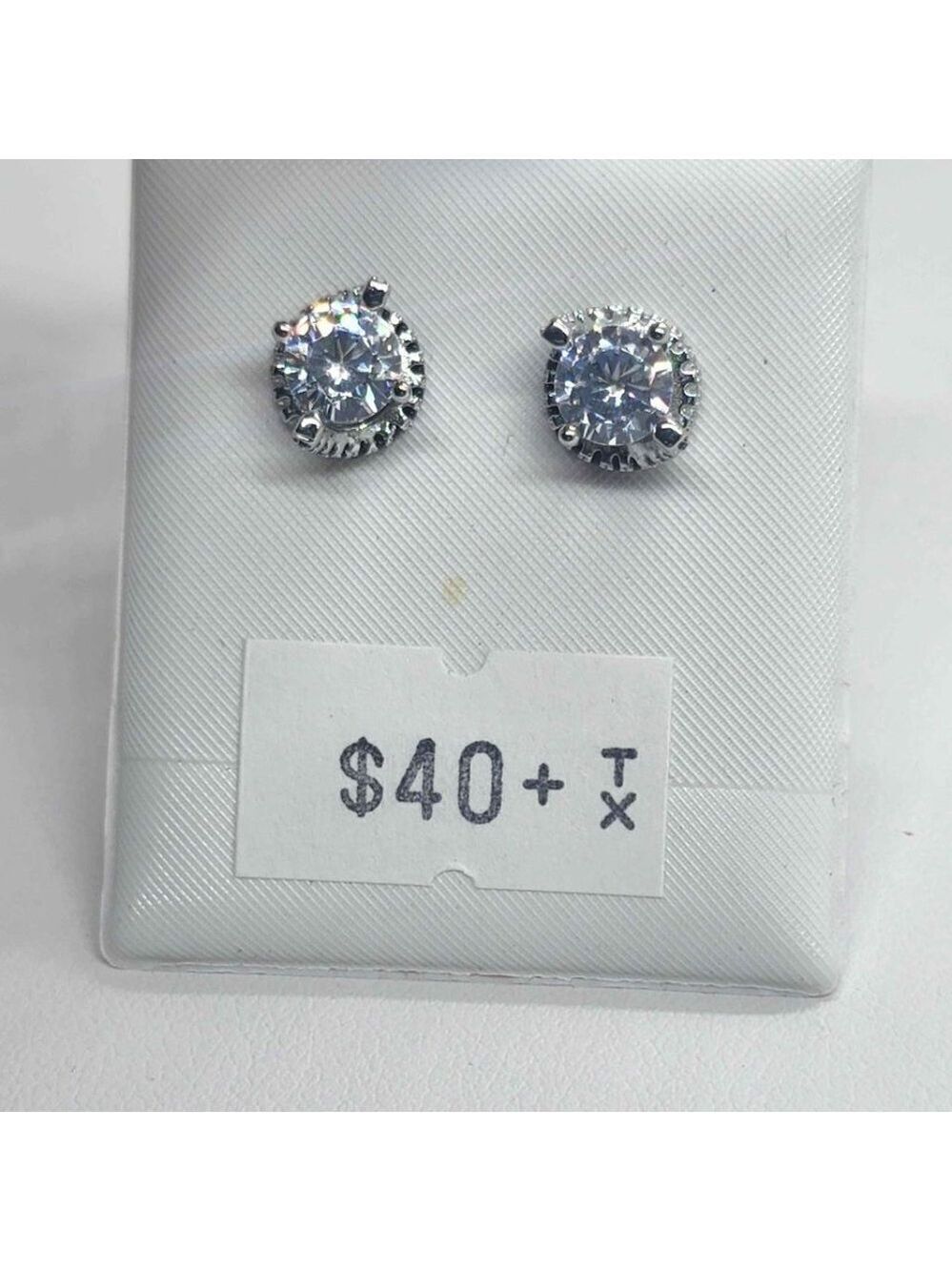 NEW Sterling Silver 925 Elegant Earrings With CZ Stones